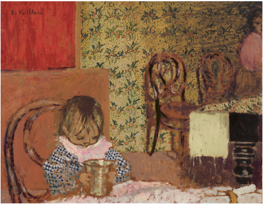 Édouard Vuillard, Enfant avec gobelet, 1900-1901, huile sur panneau marouflé, 48,9 x 62,2 cm
