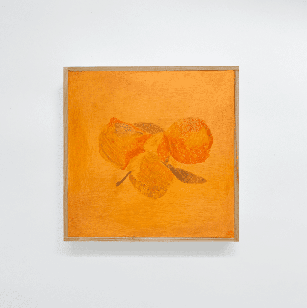 Ellen-Siebers_December_s-Orange-Peels_2022_oil-on-birch-panel-with-artists-frame_9.5x9.5-inches