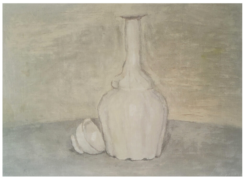 Giorgio Morandi, Natura Morta ( nature morte ), 1942, huile sur toile, 30 x 40 cm