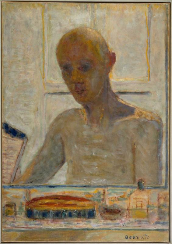 Pierre Bonnard, Autoportrait dans la glace du cabinet de toilette, 1939 – 1945, huile sur toile, 73 x 51 cm