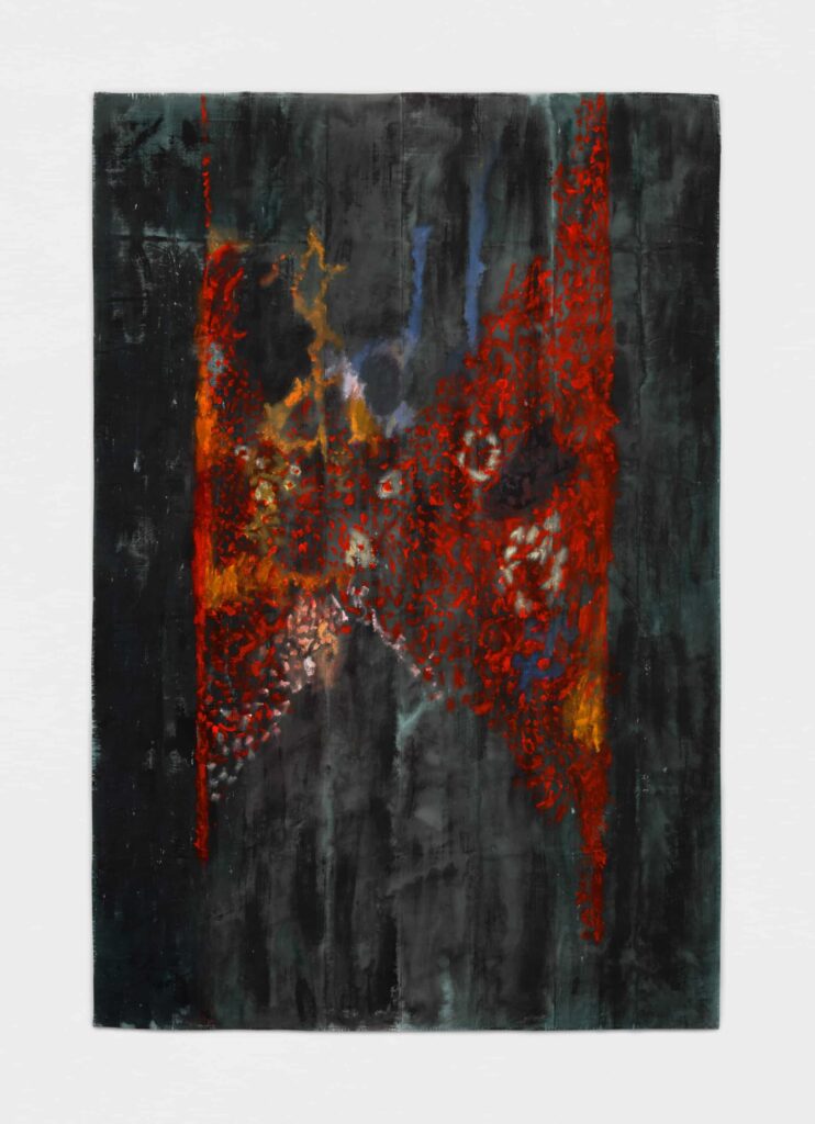 Ted Gahl Ocho Wave 2022 108”h x 72”w (274 x 183cm) Acrylic on unstretched canvas