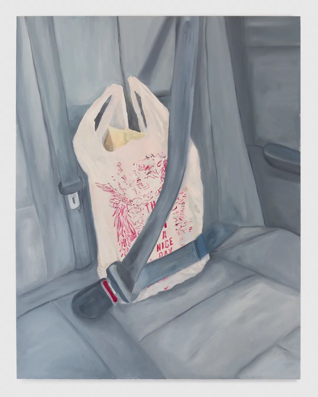 Renata de Bonis, Mon Lung (handle with care), 2022, oil on linen, 146x114cm