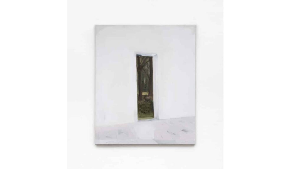 Renata de Bonis, Outside/Inside (Insel Hombroich), 2021, oil on linen, 60x50cm